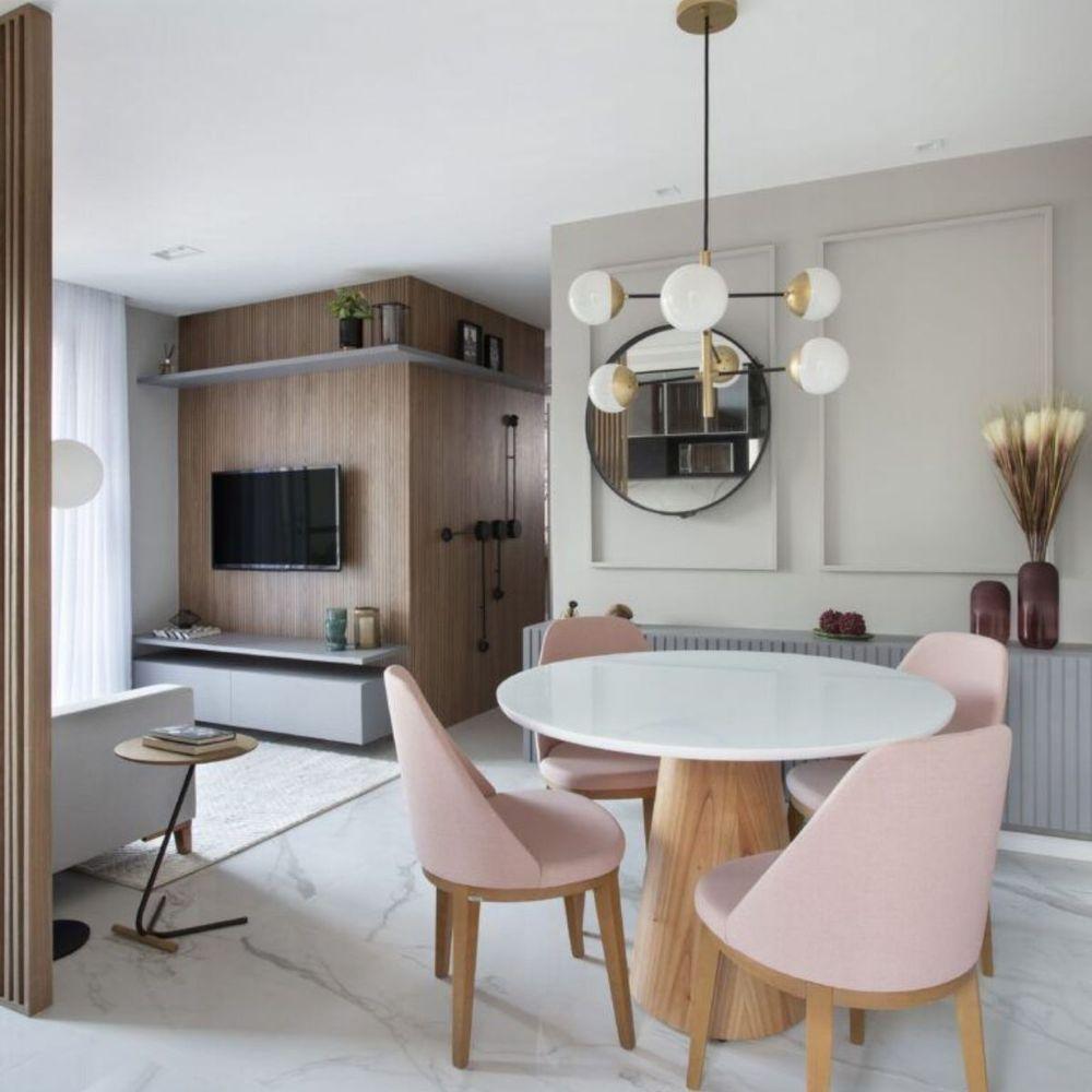 Mesa De Jantar Cone Redonda 110 Cm Base Madeira Freijó Tampo Laqueado - 2