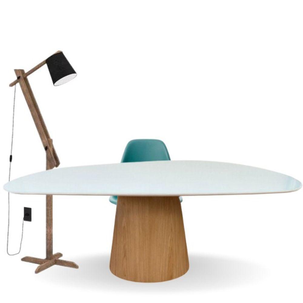 Mesa De Jantar Cone Oval Orgânica 120x80cm - 2