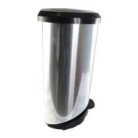 Lixeira Com Pedal Label Prata 10 Litros - 6