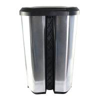 Lixeira Com Pedal Label Prata 10 Litros - 7