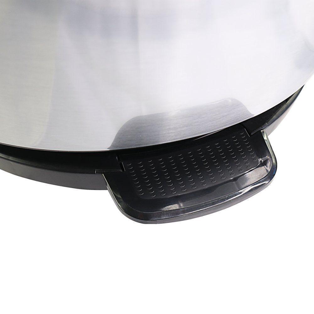 Lixeira Com Pedal Label Prata 60 Litros - 3