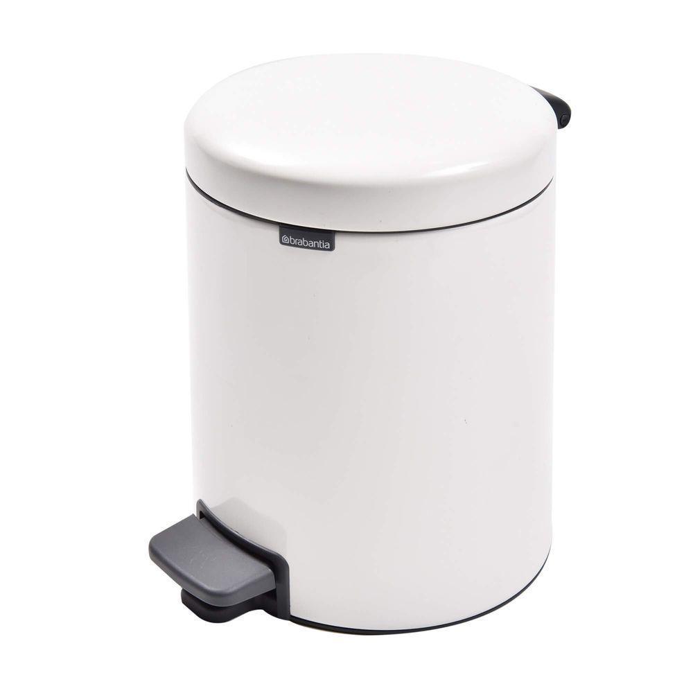 Lixeira Em Aço 5 Litros New Icon Brabantia Branca - 5