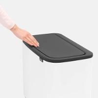 Lixeira Bo Touch Bin Em Aço 11+23 Litros Brabantia Branca - 6