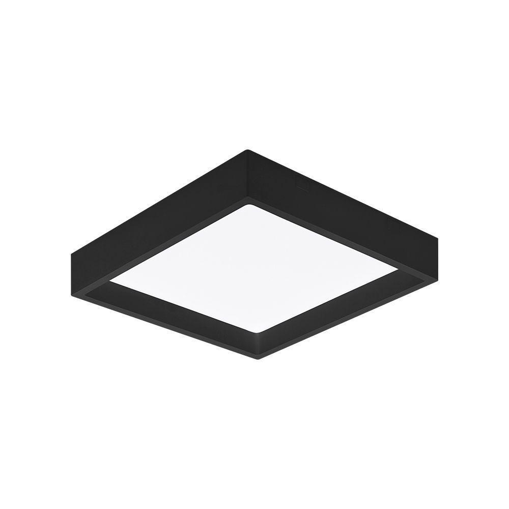 Painel De Led Stella Quadrado Deep De Sobrepor Recuado 22w Bivolt Preto 4000k Luz Neutra - 5