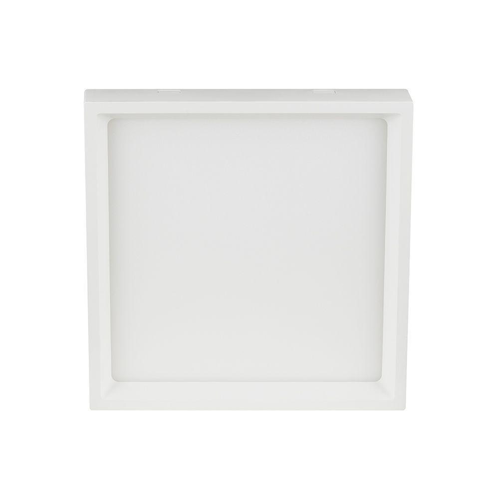 Painel De Led Stella Quadrado Deep De Sobrepor Recuado 22w Bivolt Branco 3000k Luz Neutra - 4