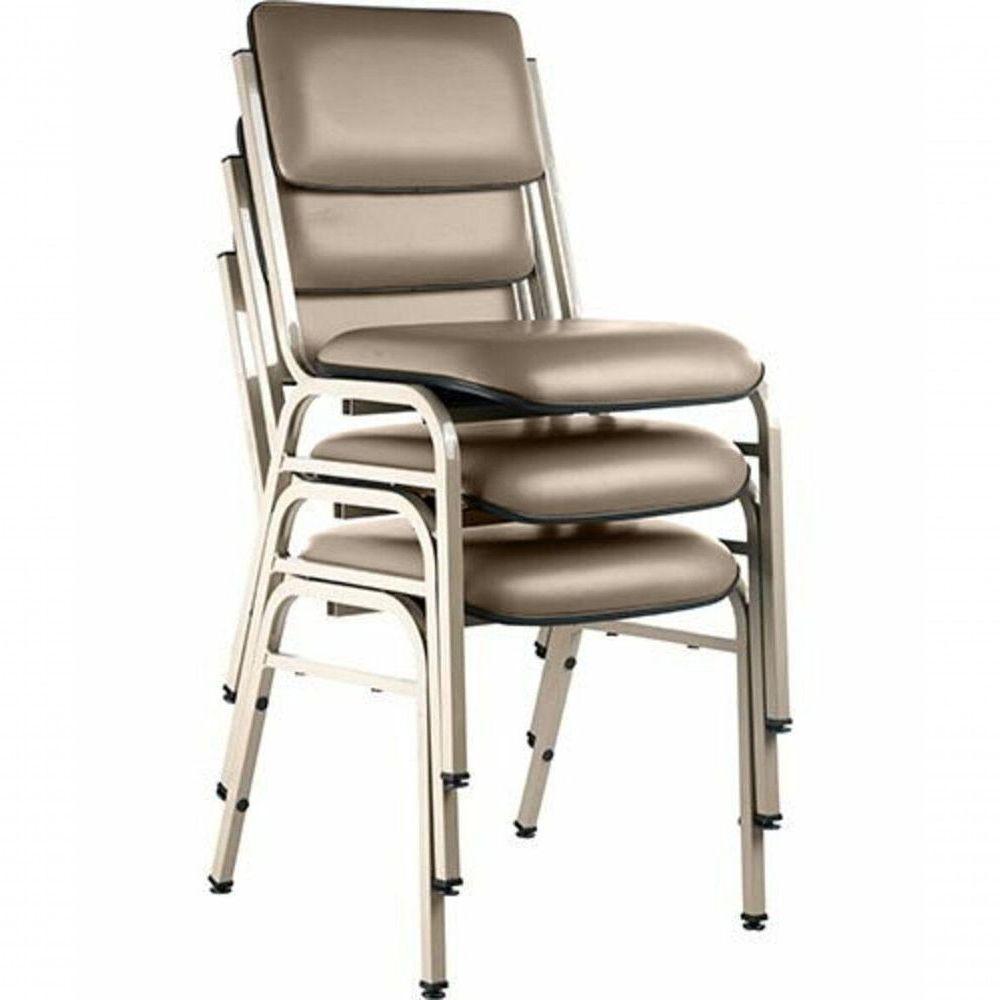 Kit Com 3 Cadeiras Para Auditórios Linha Hotel Smart Bege - 1