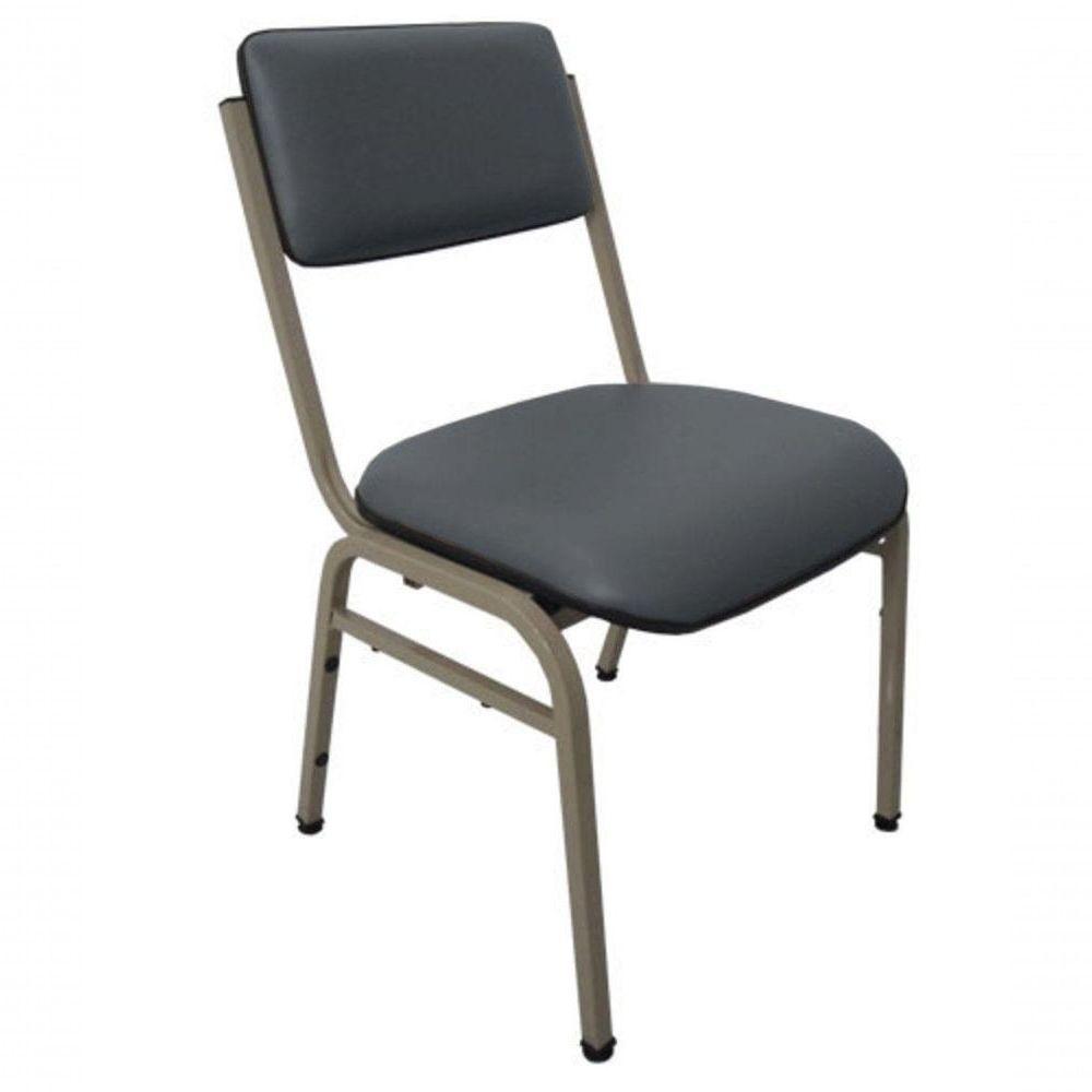 Cadeira Empilhável Para Auditórios Linha Hotel Smart Cinza - 1