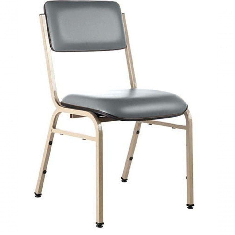 Cadeira Empilhável Para Auditórios Linha Hotel Smart Cinza - 1