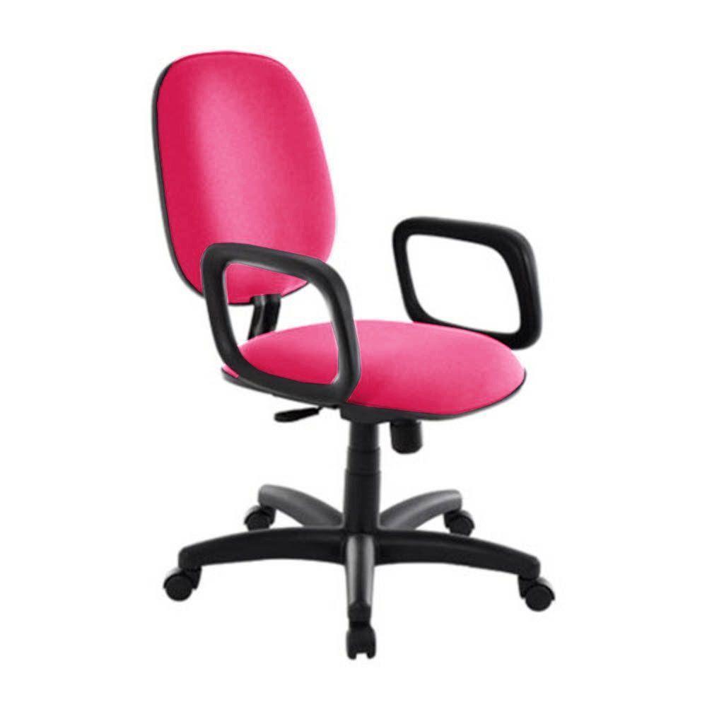 Cadeira Diretor Para Escritório Com Braços Linha Uno Rosa - 1