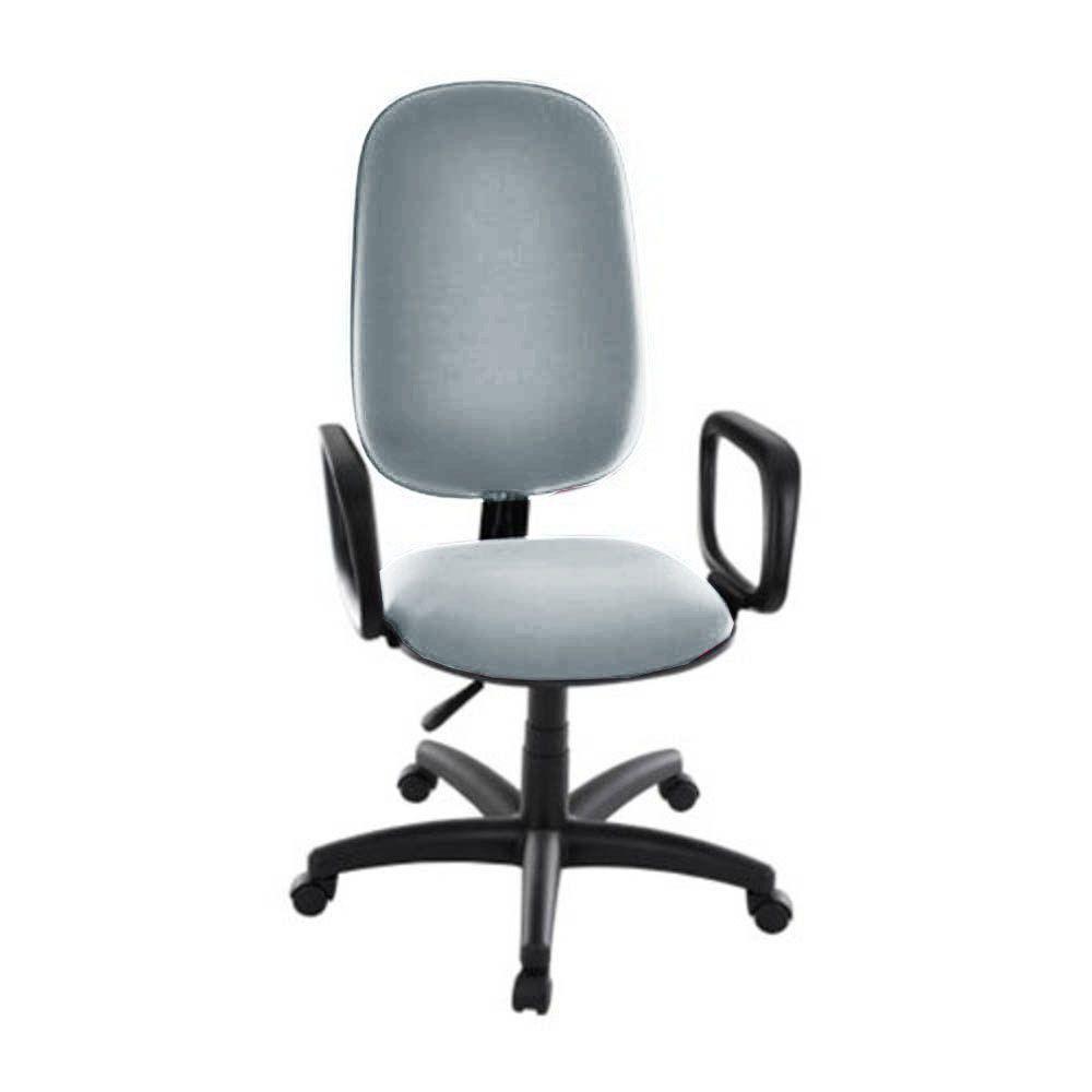 Cadeira Presidente Para Escritório Com Braços Linha Uno Cinza - 1