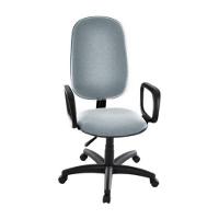 Cadeira Presidente Para Escritório Com Braços Linha Uno Cinza - 1