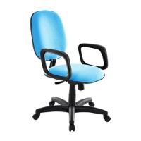 Cadeira Diretor Para Escritório Com Braços Linha Uno Azul - 1