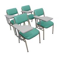 Kit Com 4 Cadeiras Para Auditórios Linha Hotel Smart Verde - 1