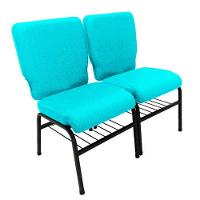 02 Cadeiras Para Igrejas C/ Porta Biblía E Porta Cálice Verde - 5