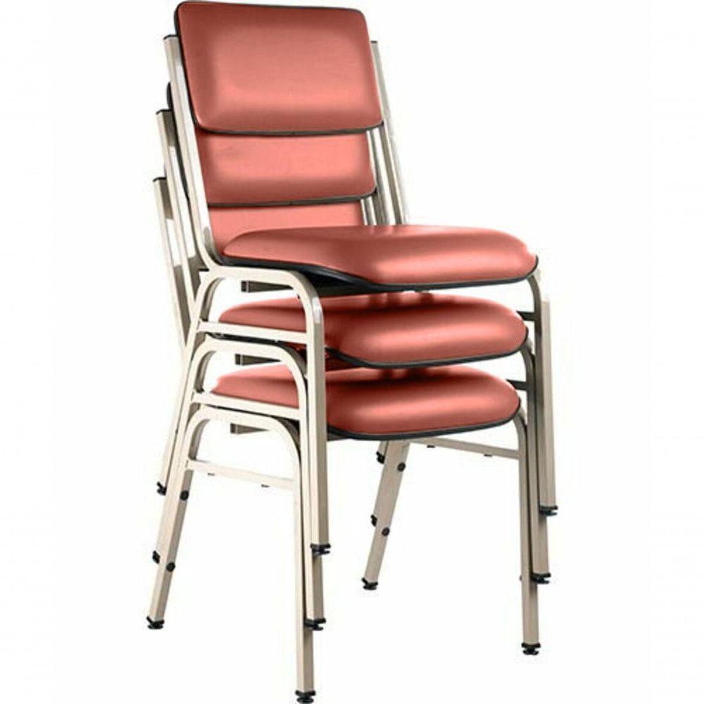 Kit Com 3 Cadeiras Para Auditórios Linha Hotel Smart Vermelho - 1
