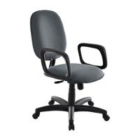 Cadeira Diretor Para Escritório Com Braços Linha Uno Cinza - 1