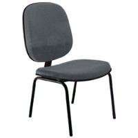 Cadeira Diretor Fixa Para Escritório Linha Uno Cinza - 1