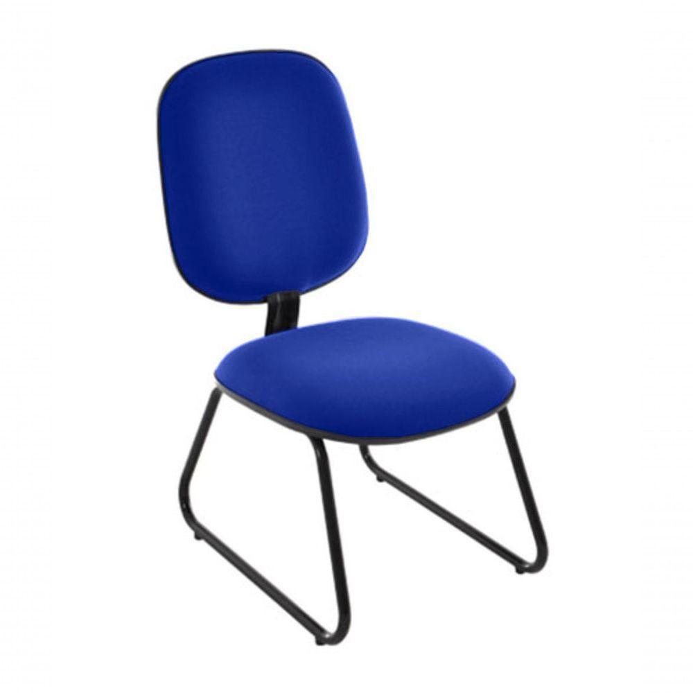Cadeira Diretor Trapézio Para Escritório Linha Uno Azul - 1