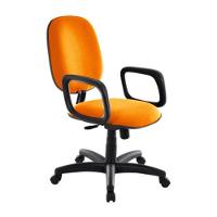 Cadeira Diretor Para Escritório Com Braços Linha Uno Laranja - 1