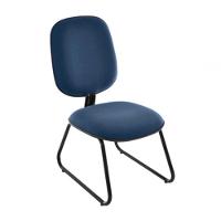 Cadeira Diretor Trapézio Para Escritório Linha Uno Azul - 1