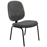 Cadeira Diretor Fixa Para Escritório Linha Uno Cinza - 1