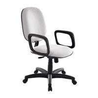 Cadeira Diretor Para Escritório Com Braços Linha Uno Branco - 1