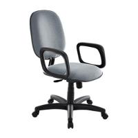 Cadeira Diretor Para Escritório Com Braços Linha Uno Cinza - 1