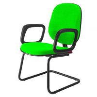 Cadeira Diretor Interlocutor Para Escritório Linha Uno Verde - 1