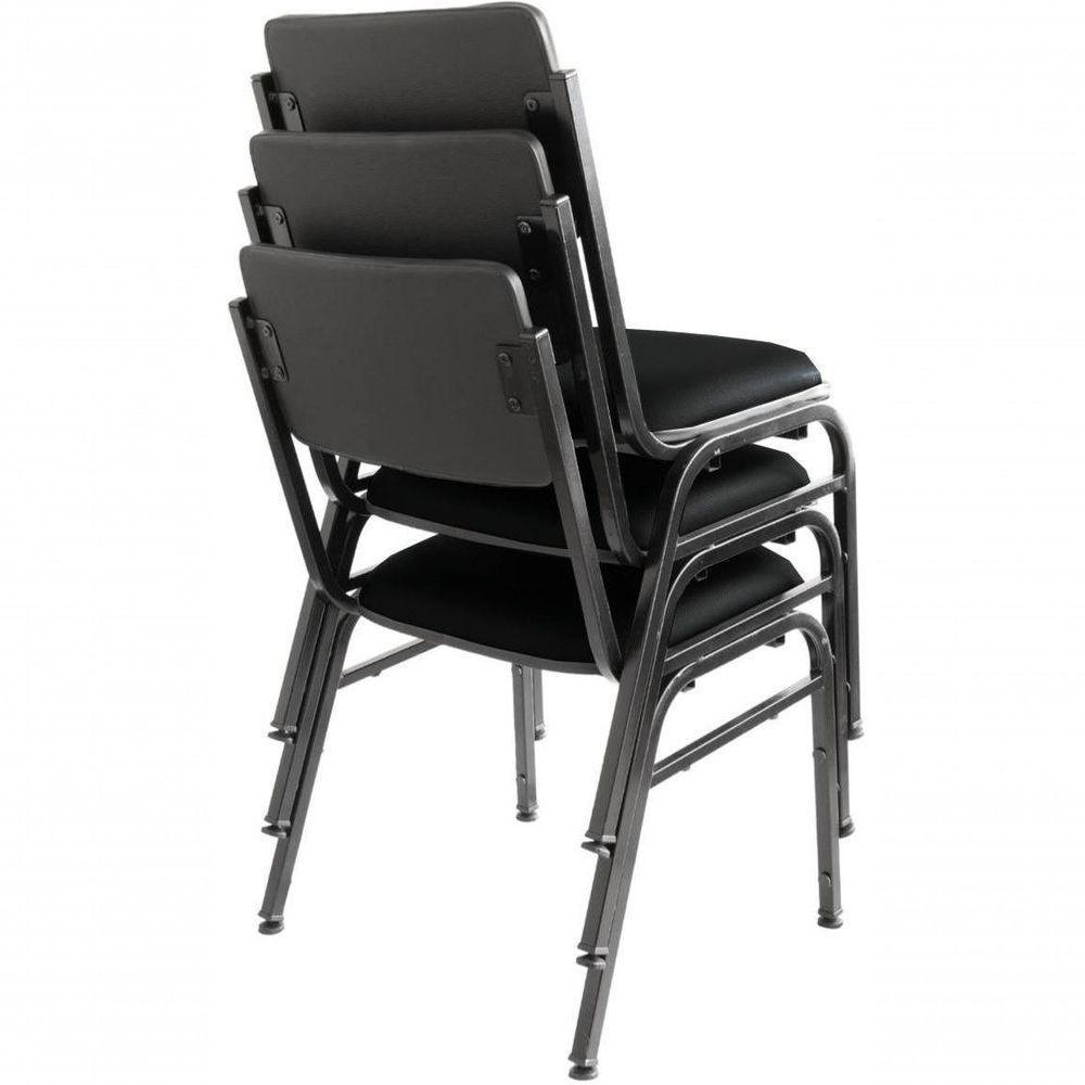 Kit Com 3 Cadeiras Para Auditórios Linha Hotel Smart Preto - 3