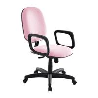 Cadeira Diretor Para Escritório Com Braços Linha Uno Rosa - 1