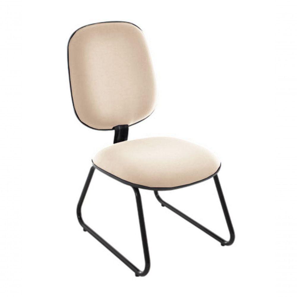 Cadeira Diretor Trapézio Para Escritório Linha Uno Bege - 1