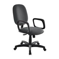 Cadeira Diretor Para Escritório Com Braços Linha Uno Marrom - 1