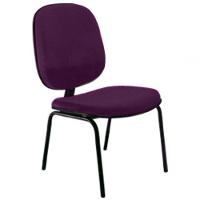 Cadeira Diretor Fixa Para Escritório Linha Uno Roxo - 1