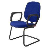 Cadeira Diretor Interlocutor Para Escritório Linha Uno Azul - 1