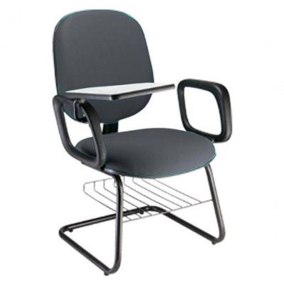 Cadeira Universitária Com Prancheta Para Escolas Linha Uno Cinza