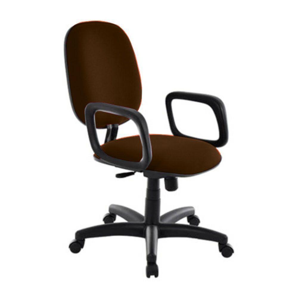 Cadeira Diretor Para Escritório Com Braços Linha Uno Marrom - 1