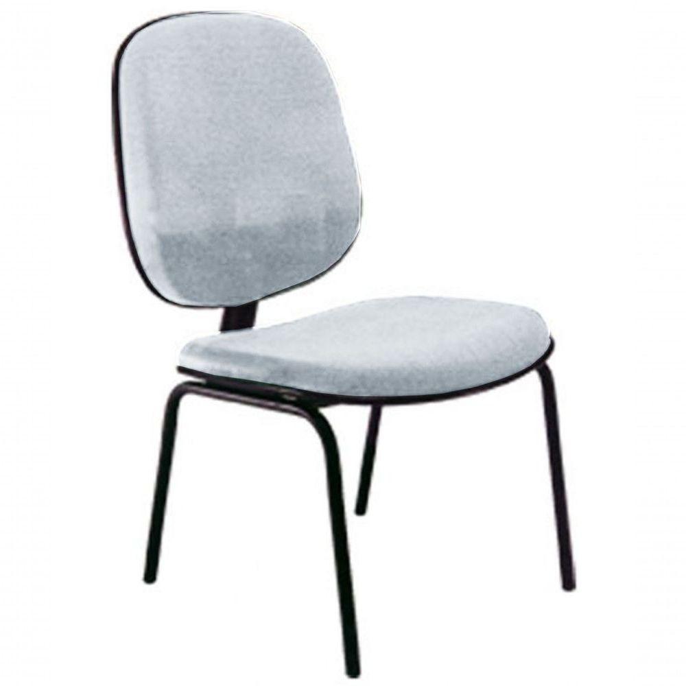 Cadeira Diretor Fixa Para Escritório Linha Uno Cinza - 1