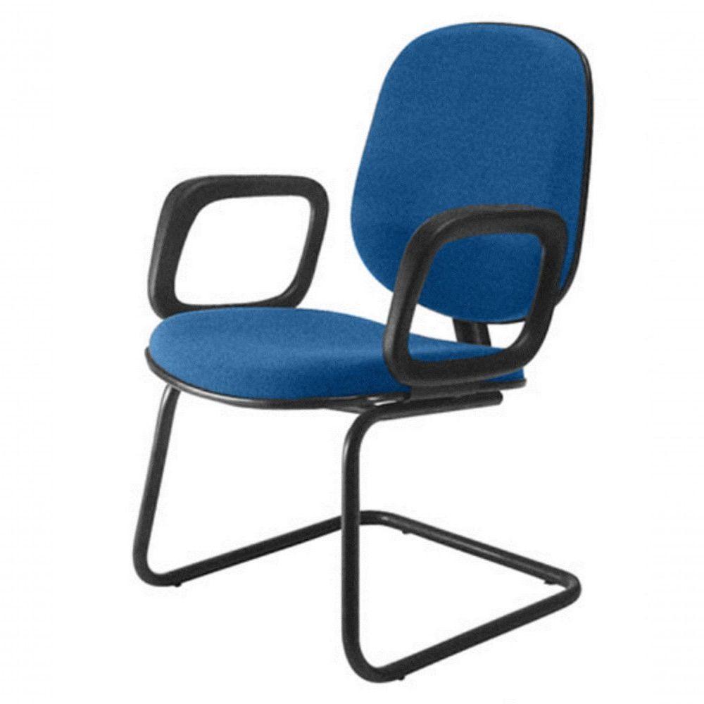 Cadeira Diretor Interlocutor Para Escritório Linha Uno Azul - 1