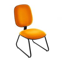 Cadeira Diretor Trapézio Para Escritório Linha Uno Laranja - 1