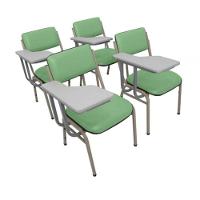 Kit Com 4 Cadeiras Para Auditórios Linha Hotel Smart Verde - 1