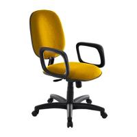 Cadeira Diretor Para Escritório Com Braços Linha Uno Amarelo - 1