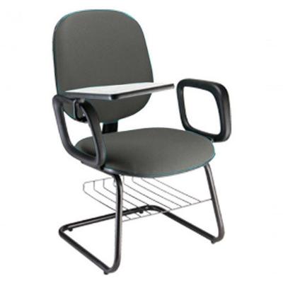 Cadeira Universitária Com Prancheta Para Escolas Linha Uno Cinza