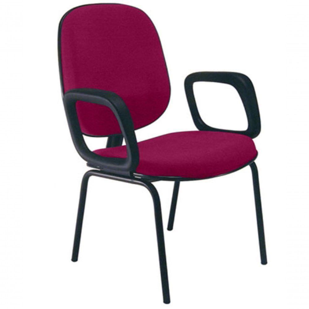 Cadeira Com Braços Diretor Para Escritório Linha Uno Rosa - 1