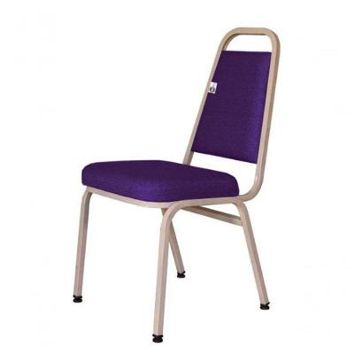 Cadeira Empilhável Para Hotelaria Linha Hotel Jersey Roxo