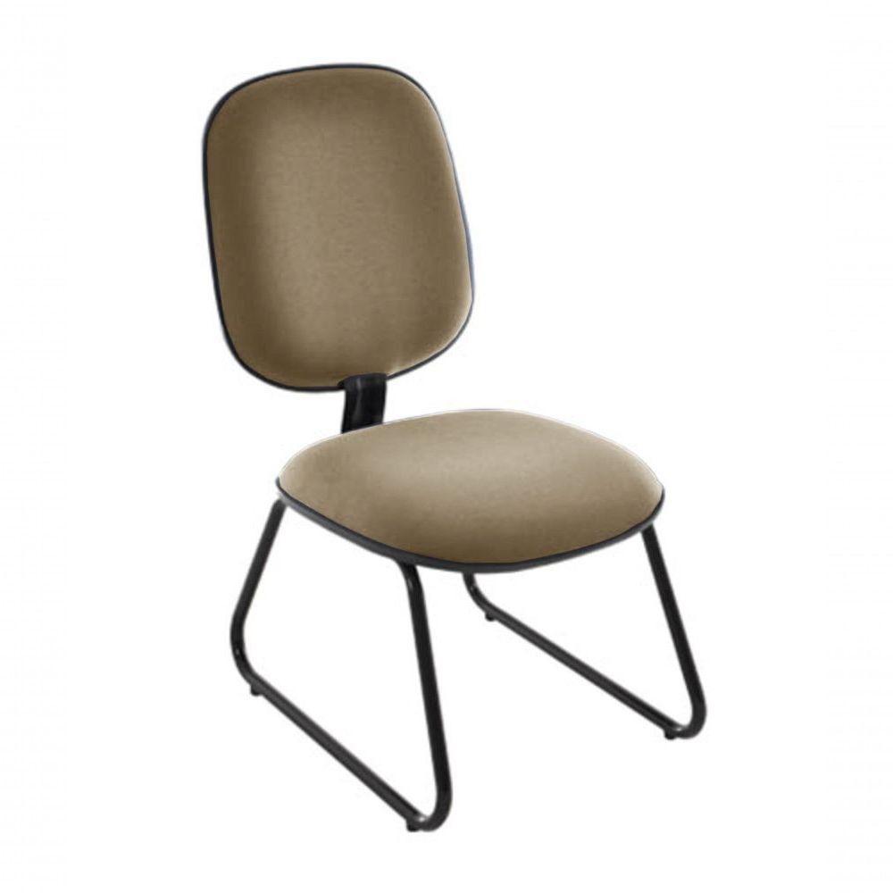 Cadeira Diretor Trapézio Para Escritório Linha Uno Bege - 1