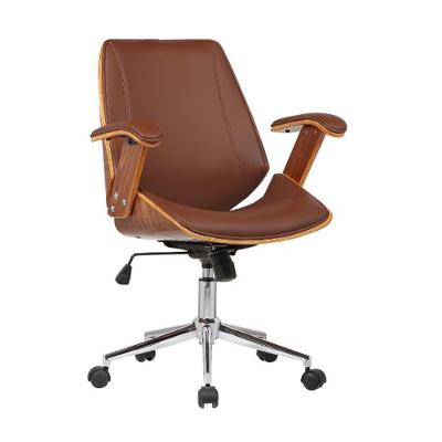 Cadeira De Escritório Lisboa Sem Encosto - Marrom