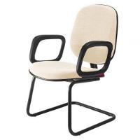 Cadeira Diretor Interlocutor Para Escritório Linha Uno Bege - 1