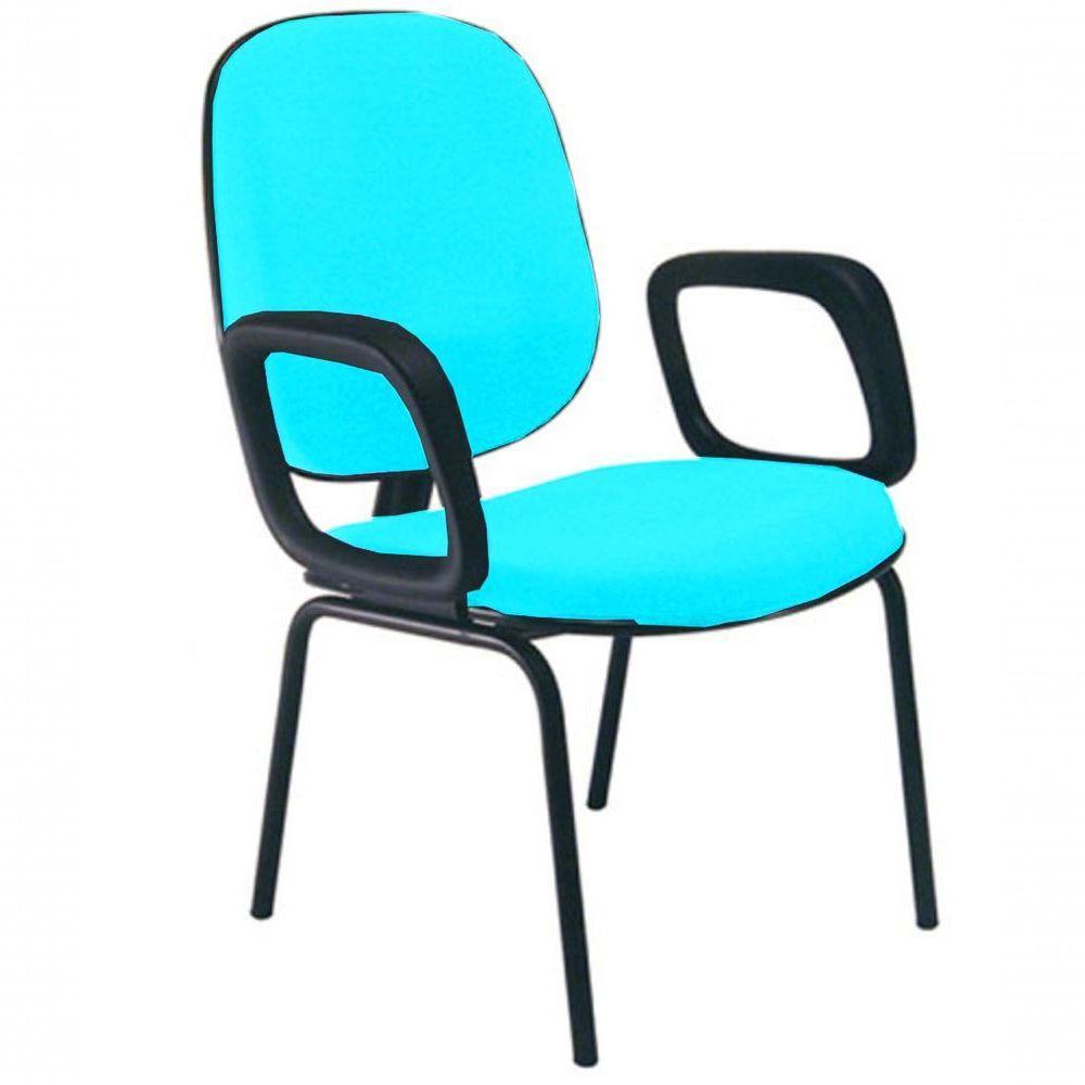 Cadeira Com Braços Diretor Para Escritório Linha Uno Verde - 1