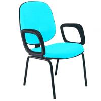 Cadeira Com Braços Diretor Para Escritório Linha Uno Verde - 1