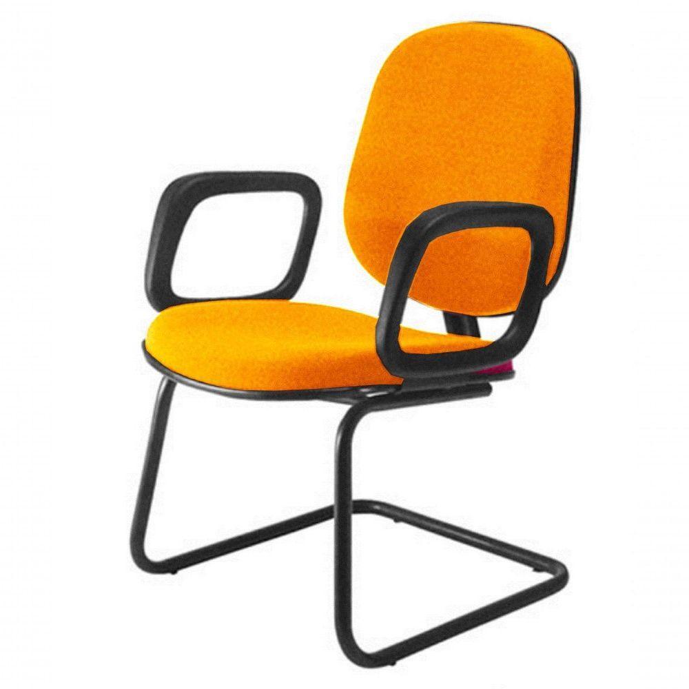 Cadeira Diretor Interlocutor Para Escritório Linha Uno Laranja - 1